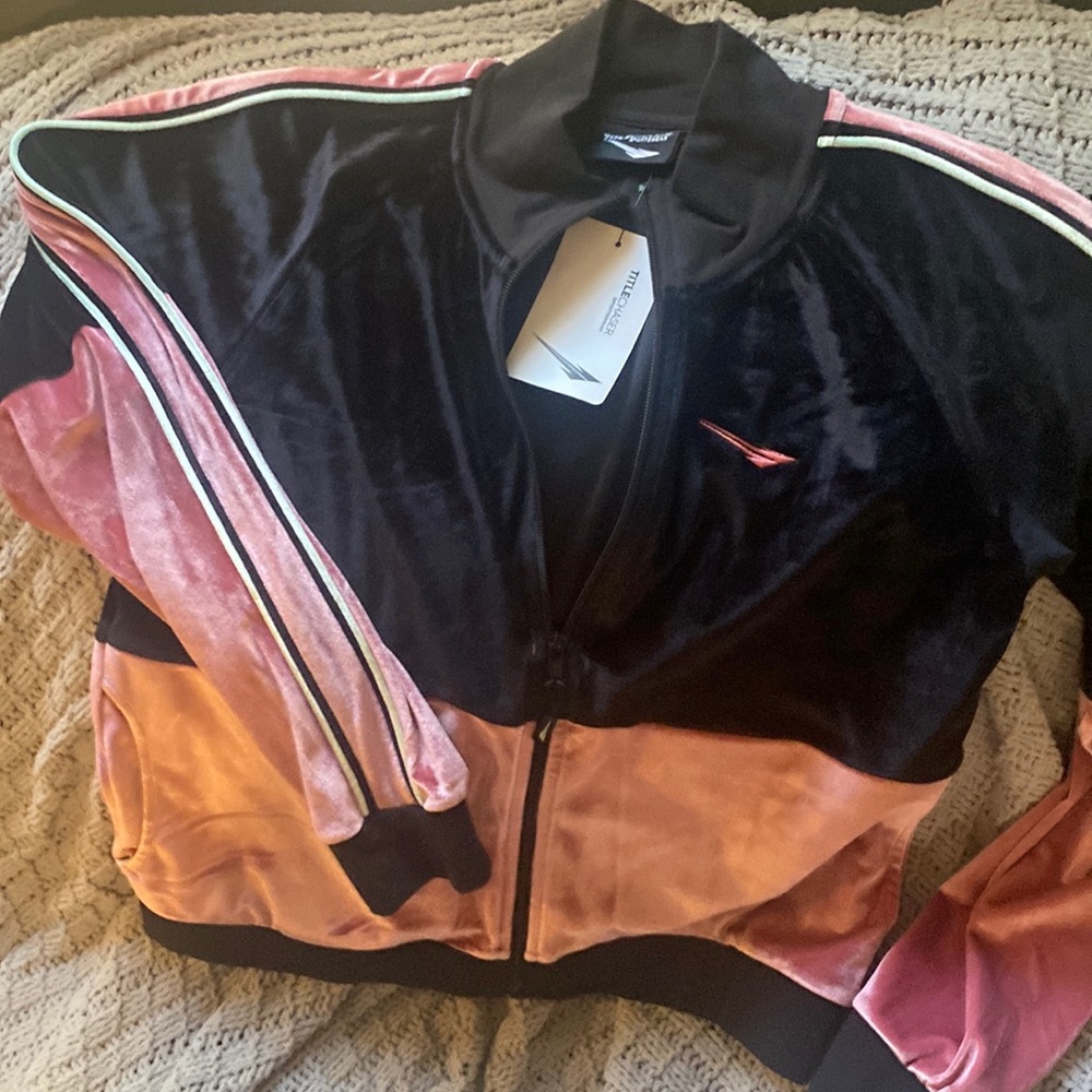 Velvet tracksuit top